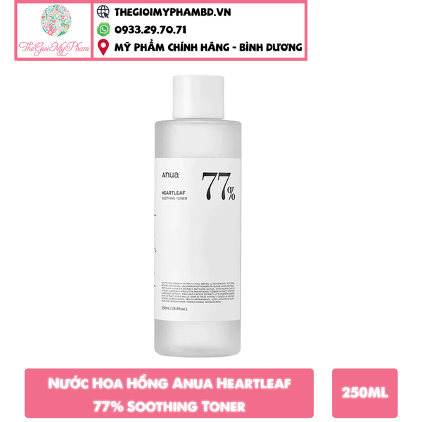 Nước Hoa Hồng Anua Heartleaf 77% Soothing Toner 250ml