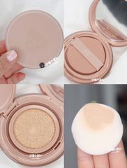 [KTD] Phấn Nước 3CE Glow Cushion SPF50+ PA+++  SPF 50+/PA++++ 15g #002 Soft Nude (Kèm lõi)  - Da Trung Bình