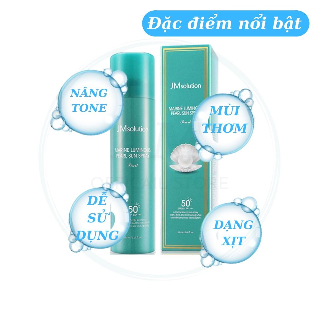 Xịt chống nắng JMsolution #Pearl 180ml