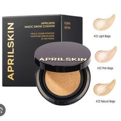 April Skin - Magic Snow Cushion Triple Cover Powder #22 (Kèm Lõi)