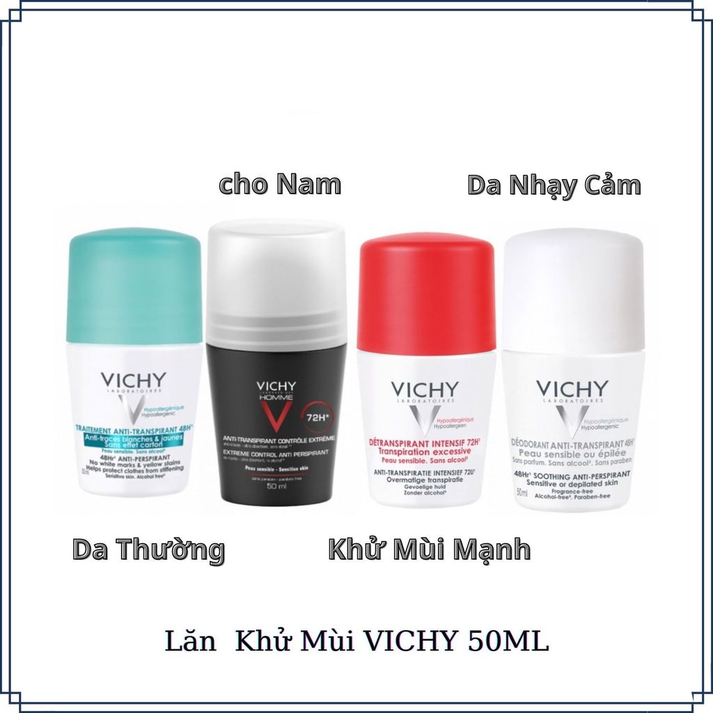 Lăn Khử Mùi Vichy Pháp (Xanh)