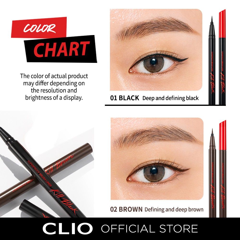 Bút Kẻ Mắt Clio Superproof Pen Liner Kill 0.55ml #01 Black