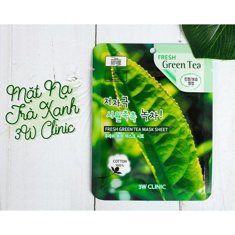 3W Clinic - Mặt nạ #Green Tea