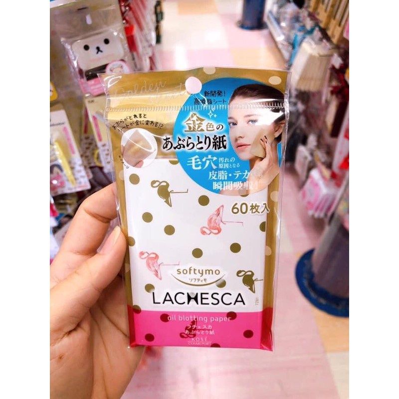 Giấy Thấm Dầu Kose Lacmesca 60 Tờ