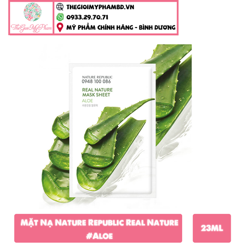 Mặt Nạ Nature Republic Real Nature Mask Sheet #Aloe