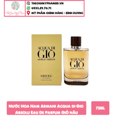 Nước Hoa Nam Giorgio Armani Acqua di Gio Absolu Eau De Parfum 75ml  ( Giò nâu )