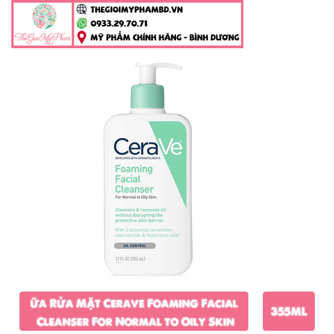 SRM CeraVe 355ml #For normal to Oily Skin