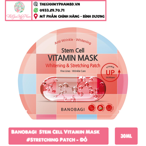 Mặt Nạ Banobagi Stem Cell Vitamin Mask 30g #Stretching Patch