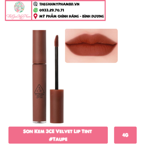 Son 3CE Velvet Lip Tint #Taupe