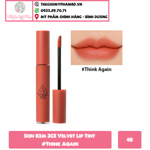 Son Kem 3CE Velvet Lip Tint 4g #Think Again