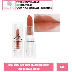 3CE - Soft Matte Lipstick #Warming Wear