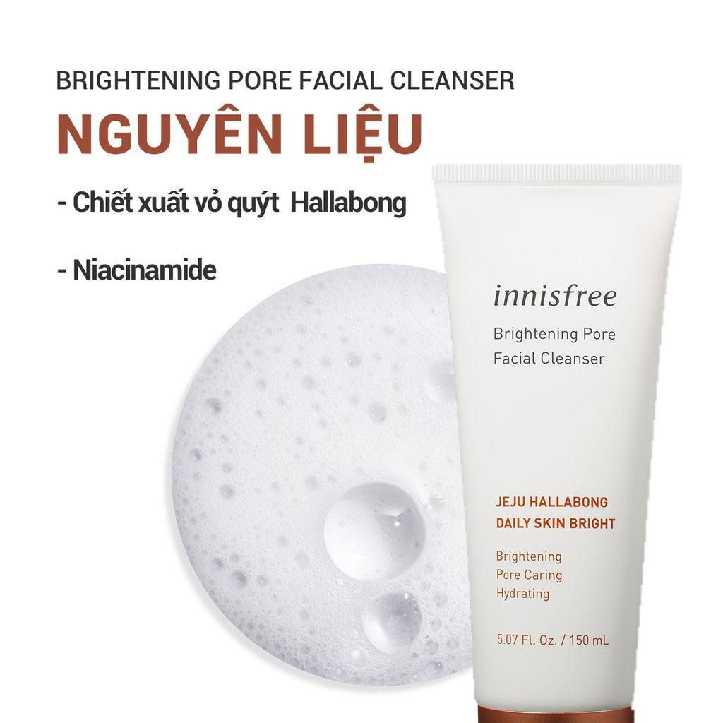 Sữa Rửa Mặt Innisfree Brightening Pore Facial Cleanser 150ml