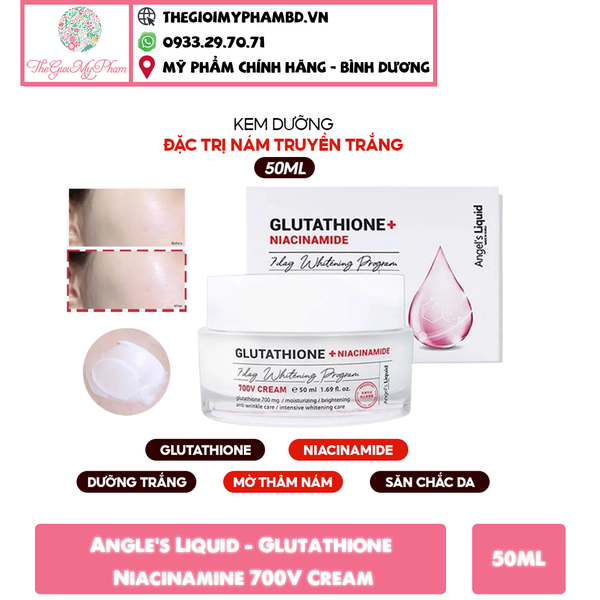 Angle's Liquid - Glutathione Niacinamine 700V Cream 50ml