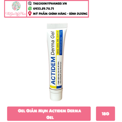 Gel Trị Mụn - Giảm Thâm Actidem Derma Gel 18g