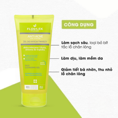 Gel Rửa Mặt Cho Da Dầu Mụn Floslek Anti Acne Face Cleansing Gel 200ml