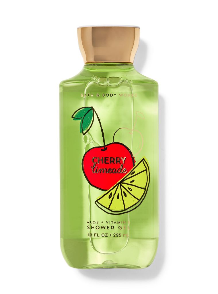 Gel Tắm Bath And Body Works Aloe+Vitamin E Shower Gel (295ml) #Cherry Limeade