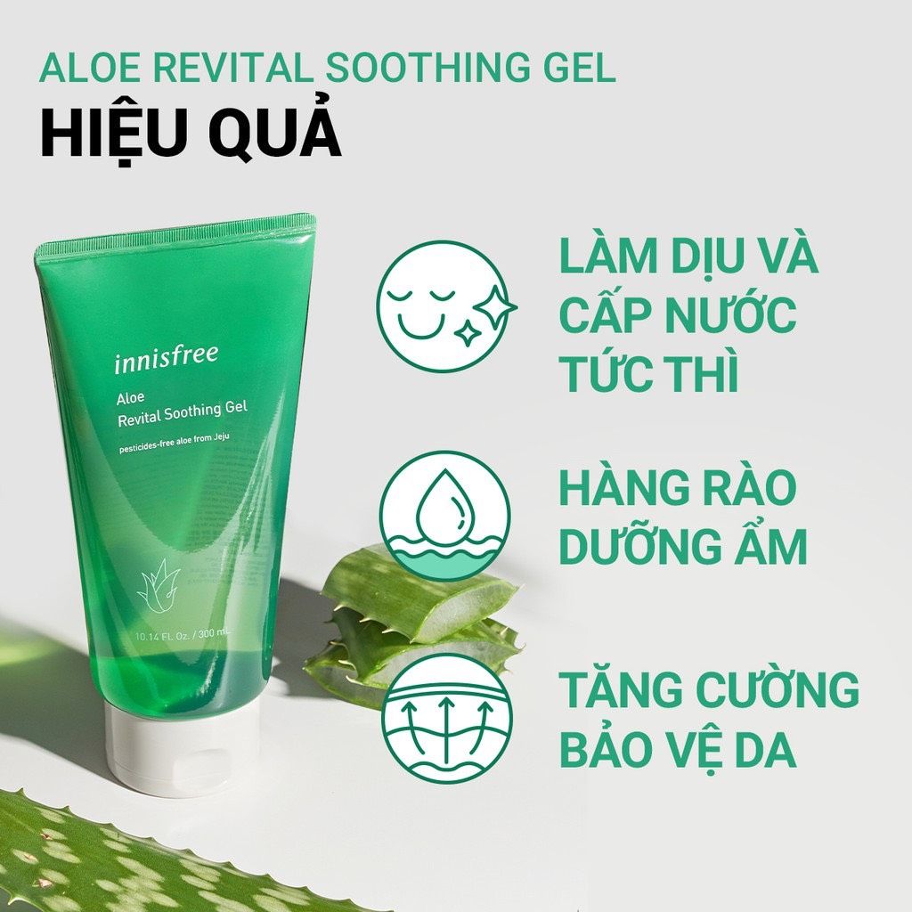 Gel Dưỡng Ẩm Đa Năng Innisfree Aloe Revital Soothing 300ml