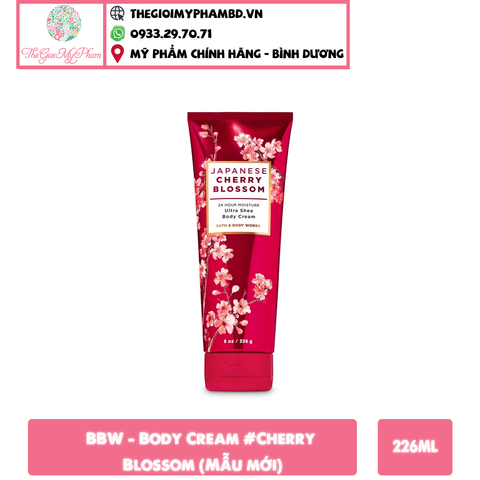 BBW - Body Cream 226g #Cherry Blossom (Mẫu mới)