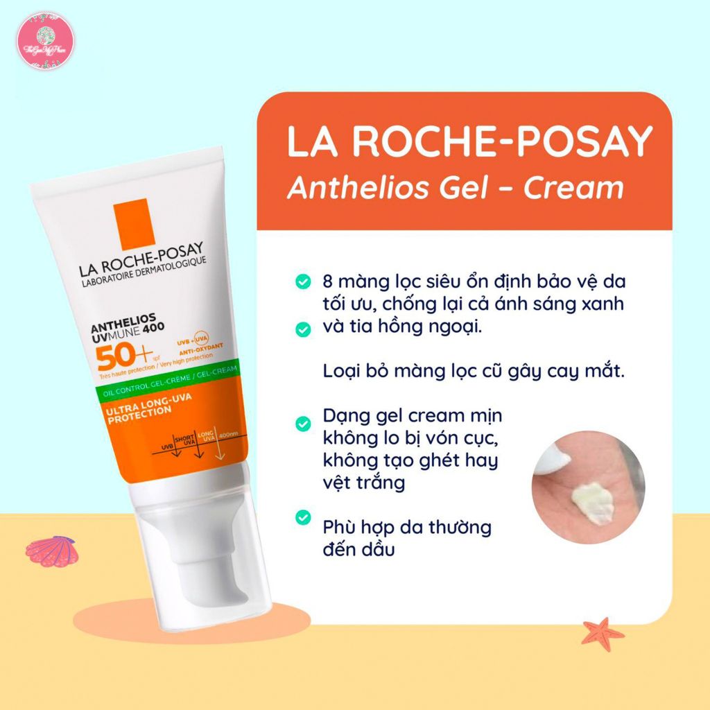 Laroche Posay - KCN Anti-Shine Gel Cream 50ml (Gạch Xanh)