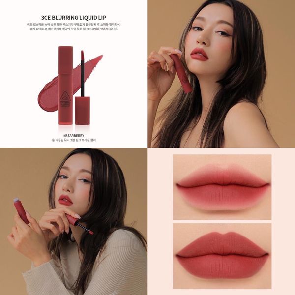 [KTD] 3CE - Son Kem Blurring Liquid Lip #So Over