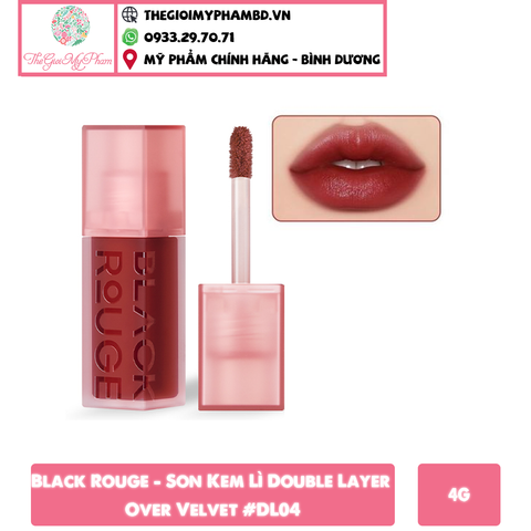 Black Rouge - Son Kem Lì Double Layer Over Velvet #DL04