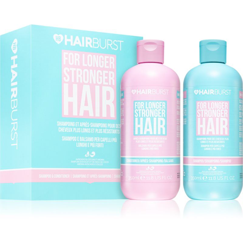 [Ko tđ] Bộ 2 Chai Dầu Gội Xả Hairburst For Longer Stronger 350ml