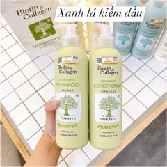 Bộ Gội+Xã Biotin & Collagen 500ml/chai #Voudioty