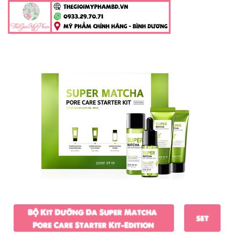 Bộ Sản Phẩm Dưỡng Da Some By Mi Super Matcha Pore Care Starter Kit Edition - 4 Món