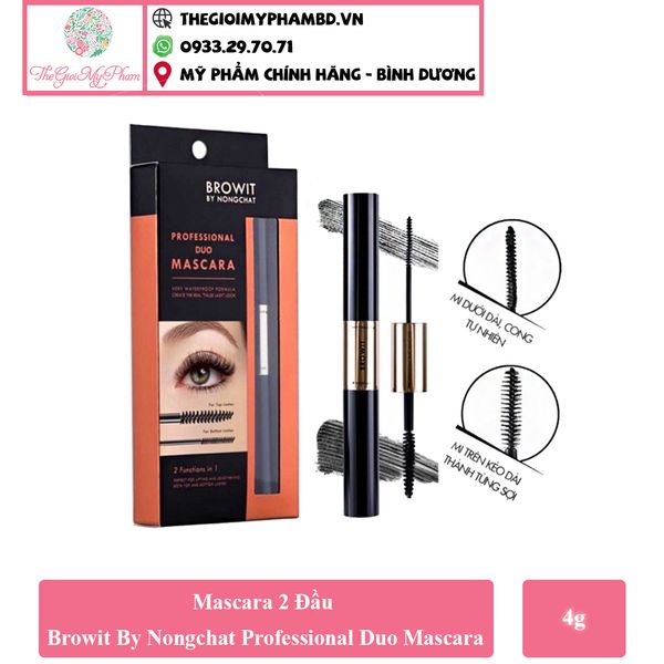 Mascara 2 Đầu BROWIT Professional Duo Mascara #Sexy Black