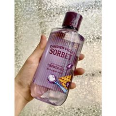 Gel Tắm Bath And Body Works Aloe+Vitamin E Shower Gel (295ml) #Candied Violet Sorbet