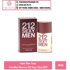 [KTD] Nước Hoa Nam Carolina Herrera 212 Sexy Men EDT 30ml