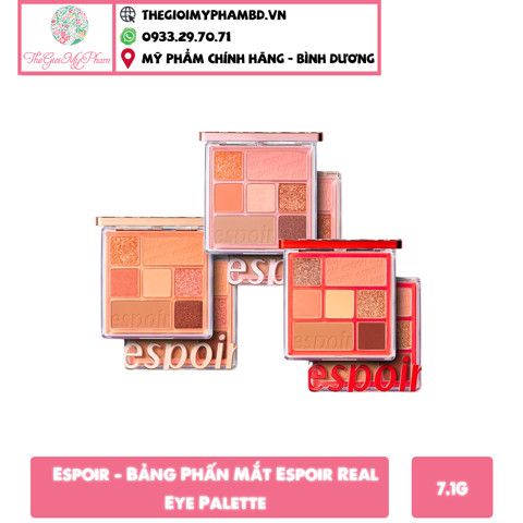 Espoir - Bảng Phấn Mắt Espoir Real Eye Palette #Peachy Like