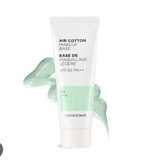 Kem Lót The Face Shop Air Cotton Makeup Base #01 Mint