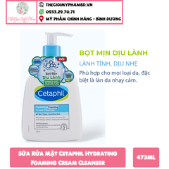 Sữa Rửa Mặt Cetaphil Hydrating Foaming Cream Cleanser Tạo Bọt Cho Da Nhạy Cảm 473ml