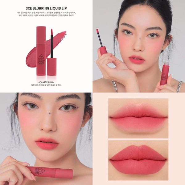 3CE - Son Kem Blurring Liquid Lip #Claret (Ko tđ)