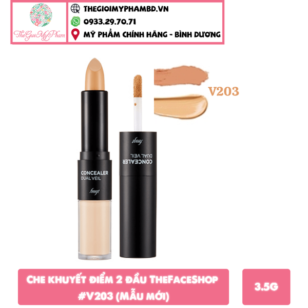 Che khuyết điểm 2 đầu TheFaceShop #V203 (Mẫu mới)