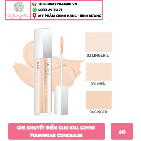 Che Khuyết Điểm Clio Kill Cover Founwear Concealer 6g #3-BY