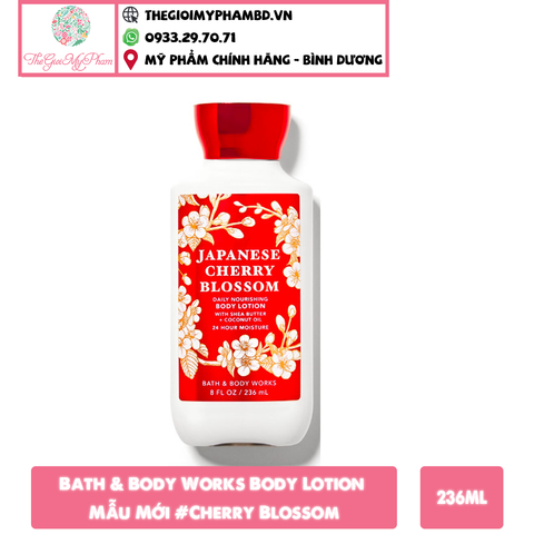 BBW - Body Lotion 236ml #Cherry Blossom (Mẫu mới)