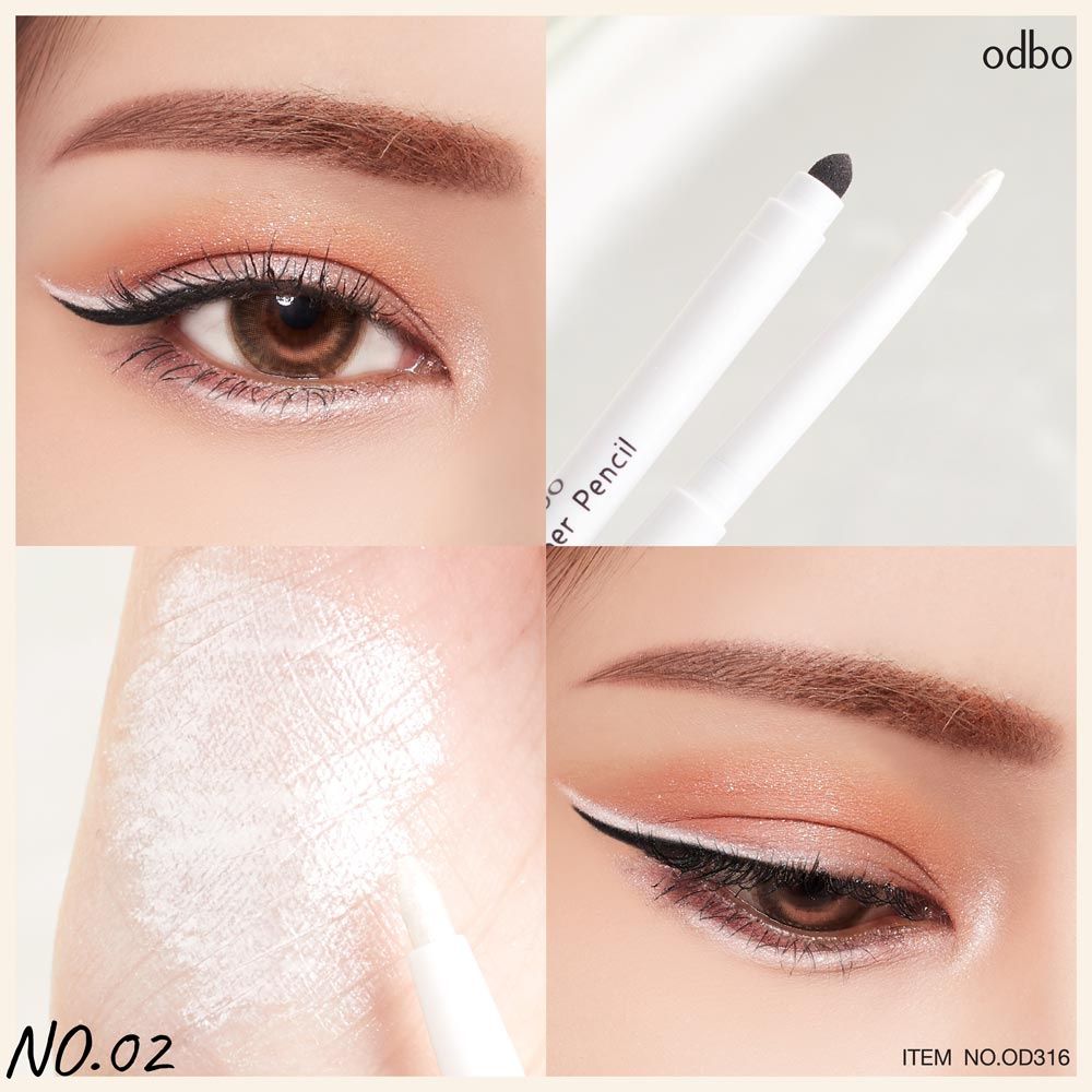 Chì Mí Gel Liner Odbo #Trắng