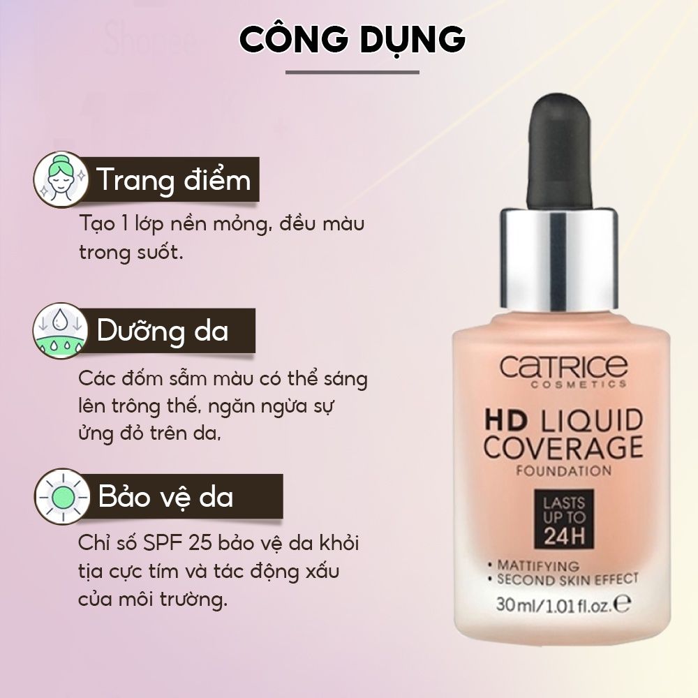 Kem Nền Catrice HD Liquid Coverage # 010