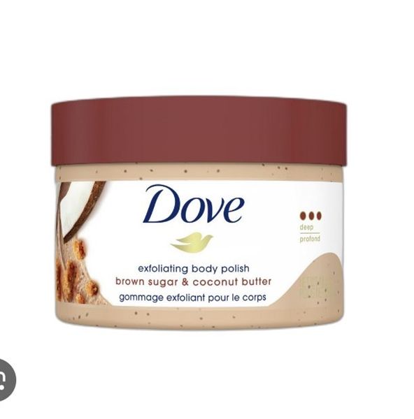 Kem Tẩy Da Chết Body DOVE 298g #Đường Đen&Dừa