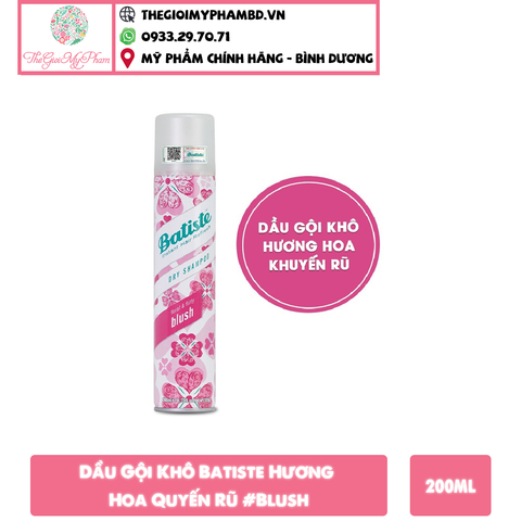 Dầu Gội Khô Batiste 200ml # Blush