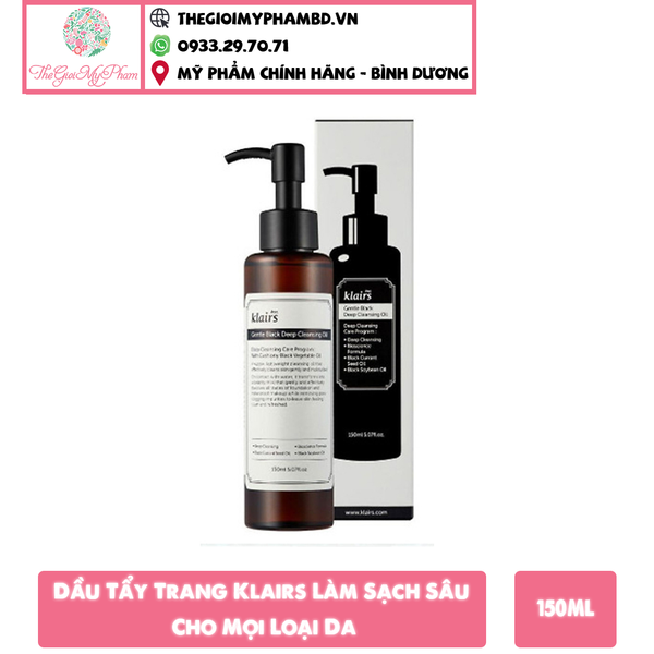 Dầu Tẩy Trang Klairs Làm Sạch Sâu Cho Mọi Loại Da 150ml