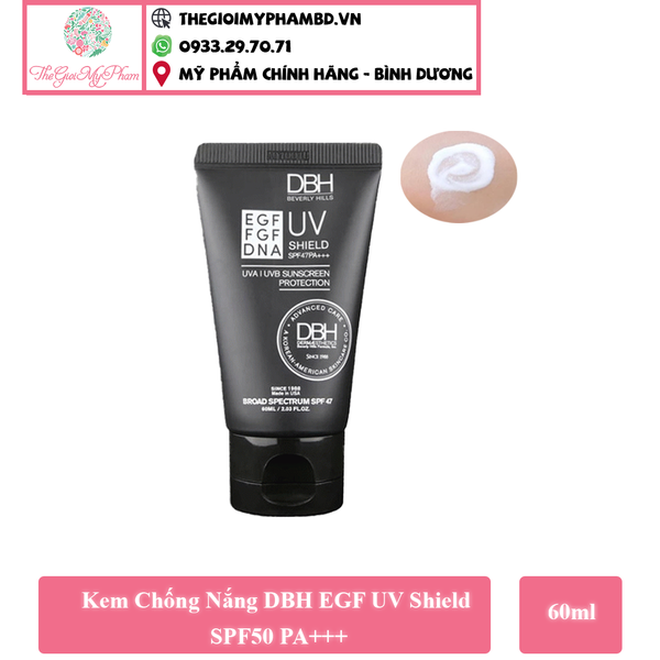 Kem Chống Nắng DBH EGF UV Shield SPF50 PA+++ 60ml