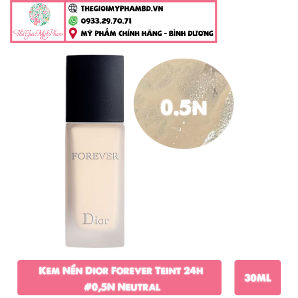 Kem Nền Dior Forever Teint 24h #0,5N Neutral (Ko Tđ)