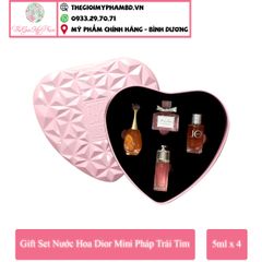 Dior - Set 4 Nước Hoa Mini (Hộp Tim Hồng) Ko tđ