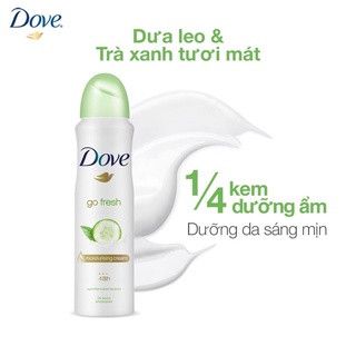 Xịt Khử Mùi Dove 48h #Go Fresh