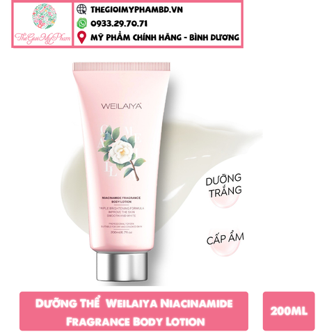 Dưỡng Thể Trắng Da Hoa Trà Weilaiya Niacinamide Fragrance Body Lotion 200ml