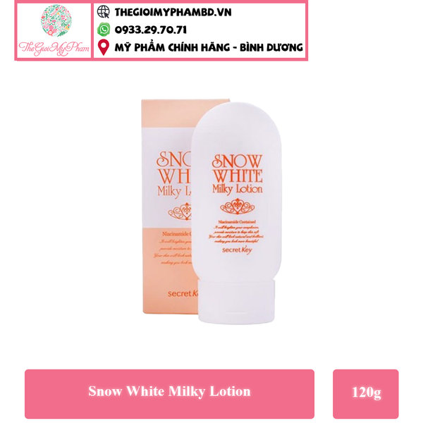 Sữa Dưỡng Trắng Da Secret Key Snow White Milky Lotion 120g