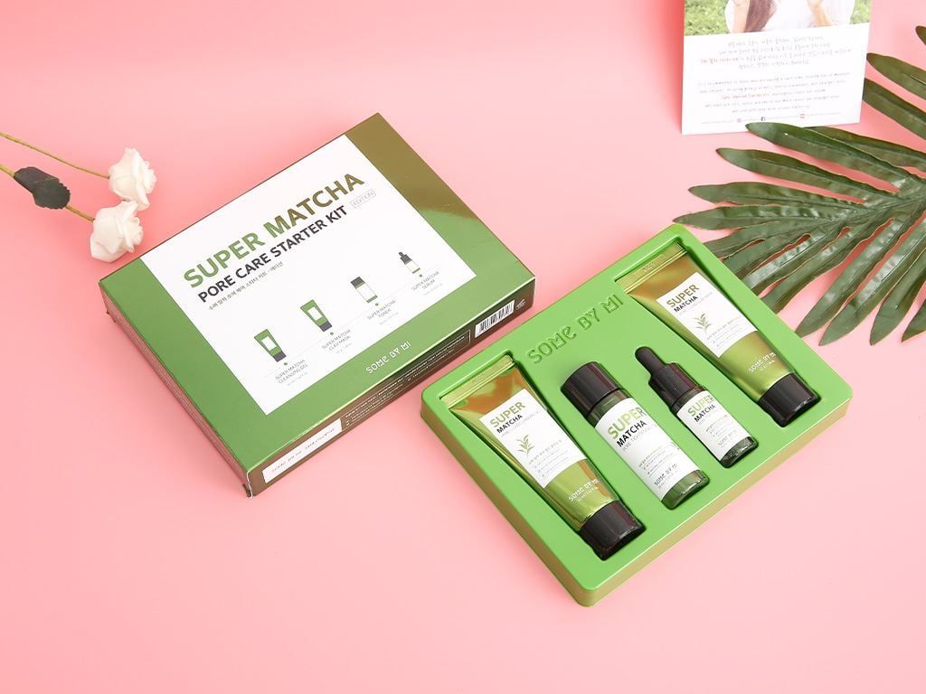 Bộ Sản Phẩm Dưỡng Da Some By Mi Super Matcha Pore Care Starter Kit Edition - 4 Món